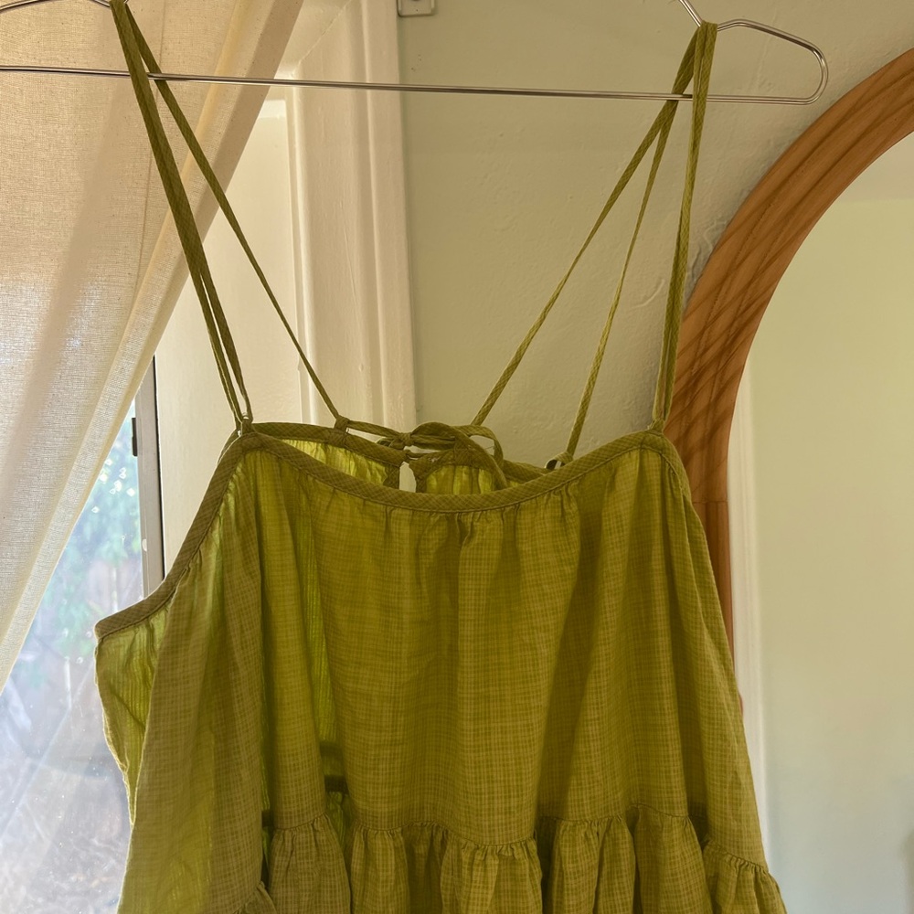 Everlane Green Strappy Maxi Dress - Picture 2 of 3